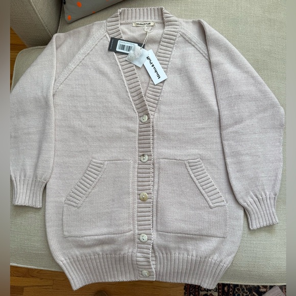 Misha & Puff Merino Wool Portfolio Cardigan xs/s Dune - Picture 2 of 8